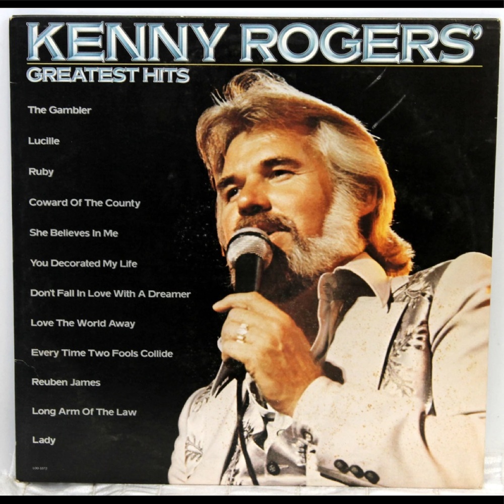 🍀Sale 2 For $10 Vintage 1980 Kenny Rogers Greatest Hits LP Vinyl Record